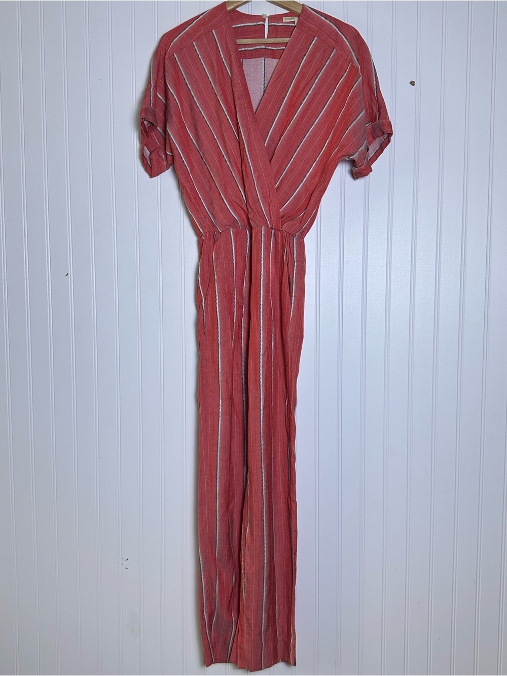 Maje striped jumpsuit size 34 Pandoki or Pando style relaxed, bohemian-chic - Picture 3 of 11
